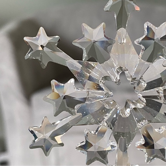 Swarovski crystal 2004 annual Christmas snowflake ornament with box & COA - Picture 8 of 11